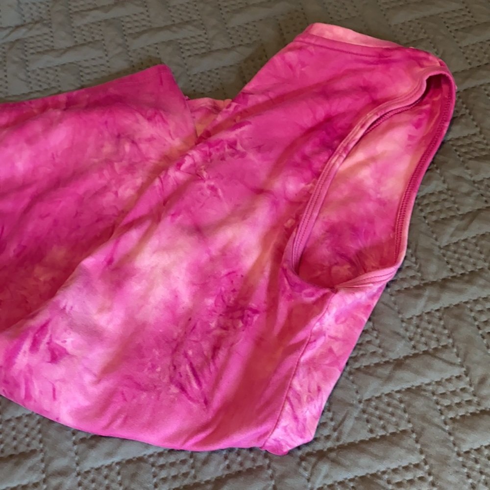Pink Tye Dye Athletic Tank Top - Small - Picture 9 of 9